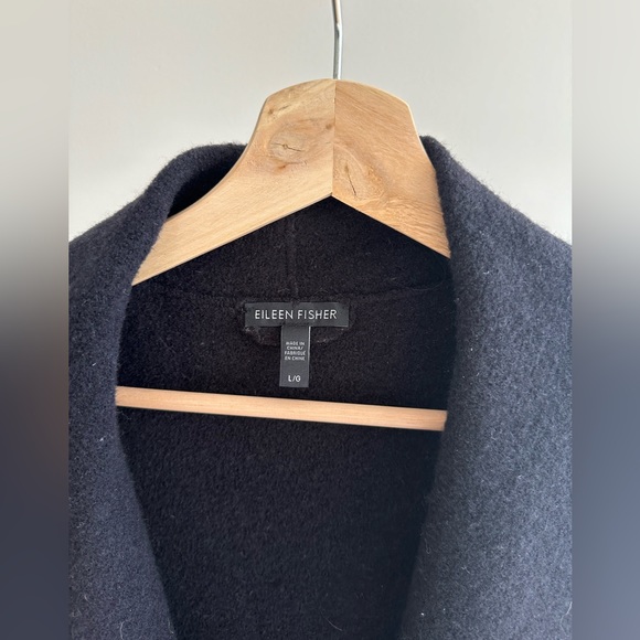 Eileen Fisher Boiled Wool Cardigan Vest - Picture 4 of 8